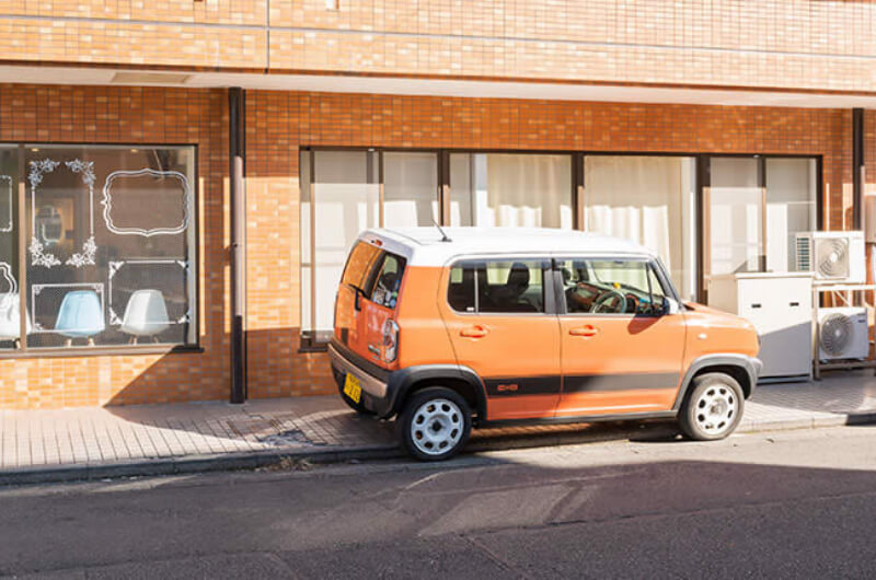 医院横の駐車場